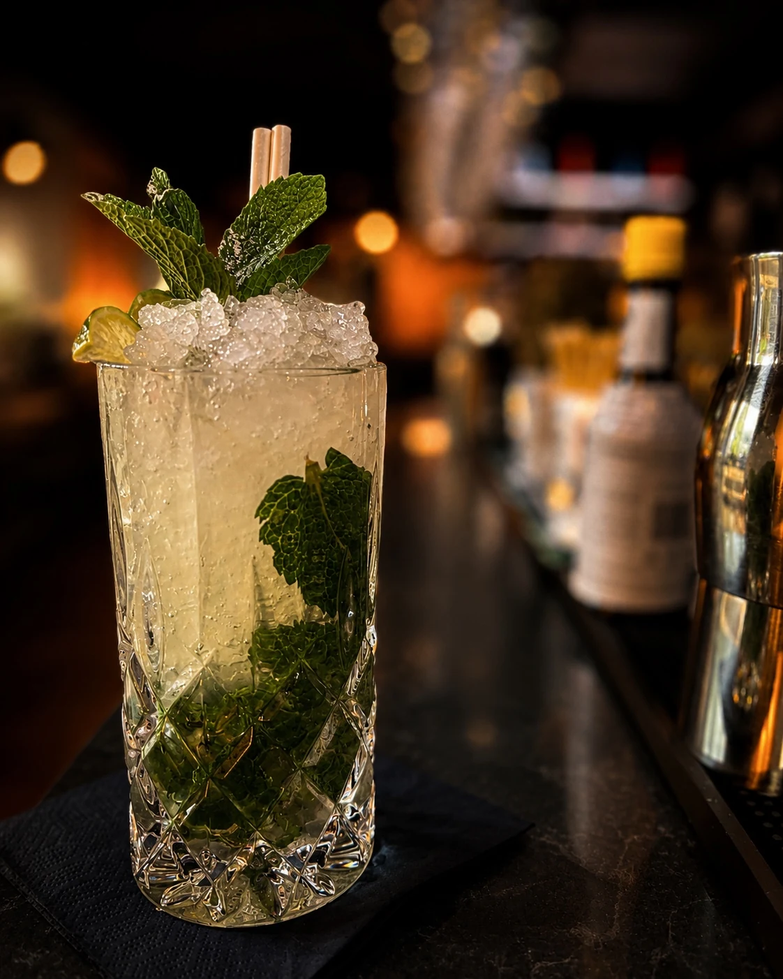 Mojito Cocktail an der Bar